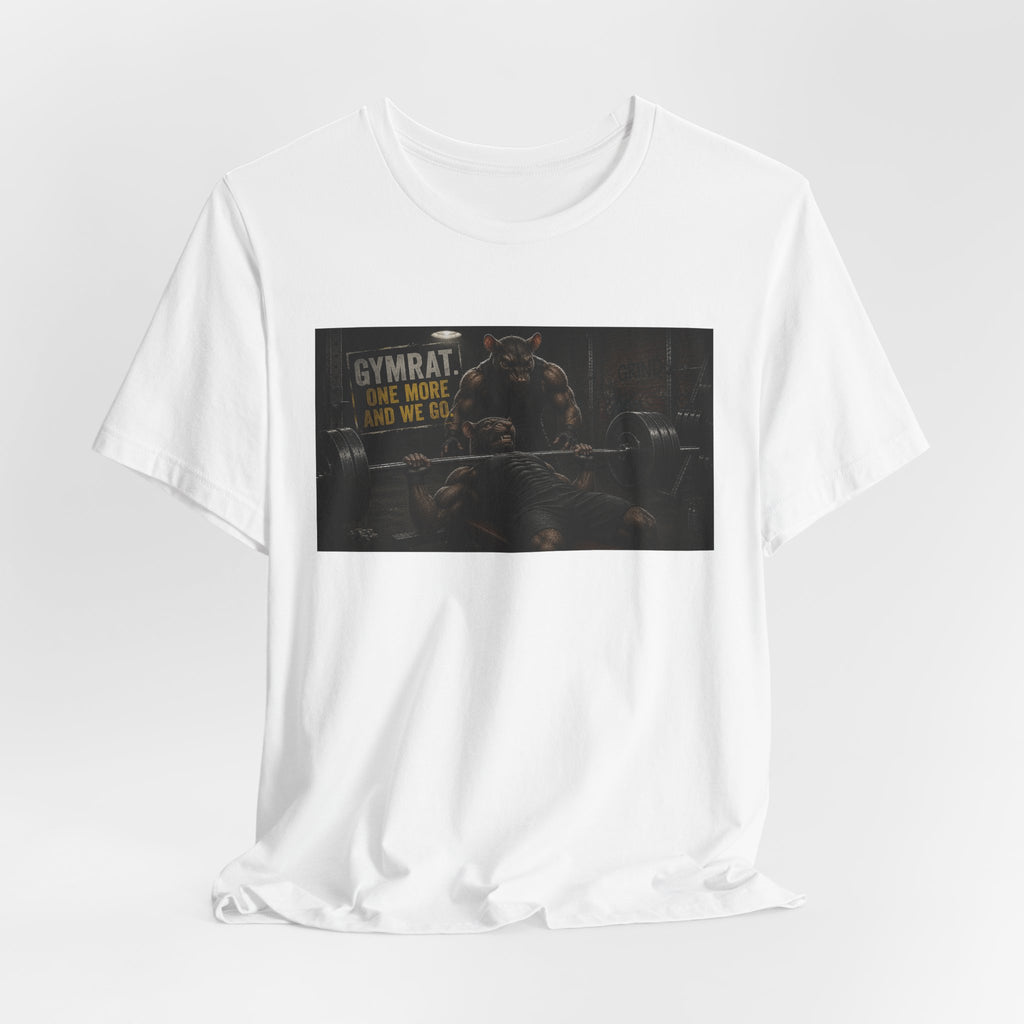 Hardcore Gym Rat T-Shirt, Funny Bench Press Shirt, One More Rep And We Go Tee, Bodybuilding Partner Gift, Muscular Rats Fitness Top