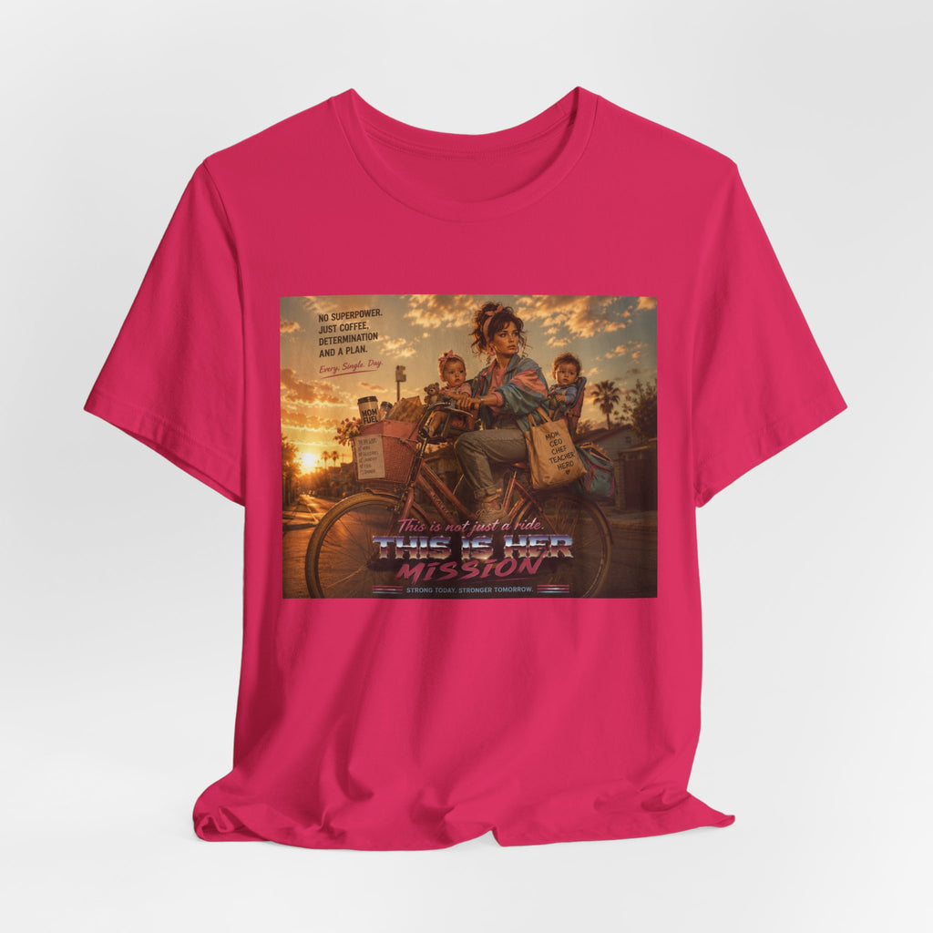 Retro Mother's Day Shirt, This Is Her Mission T-Shirt, 80s Cinematic Mom Tee, Everyday Superhero Mom Gift, Nostalgic Motherhood Shirt