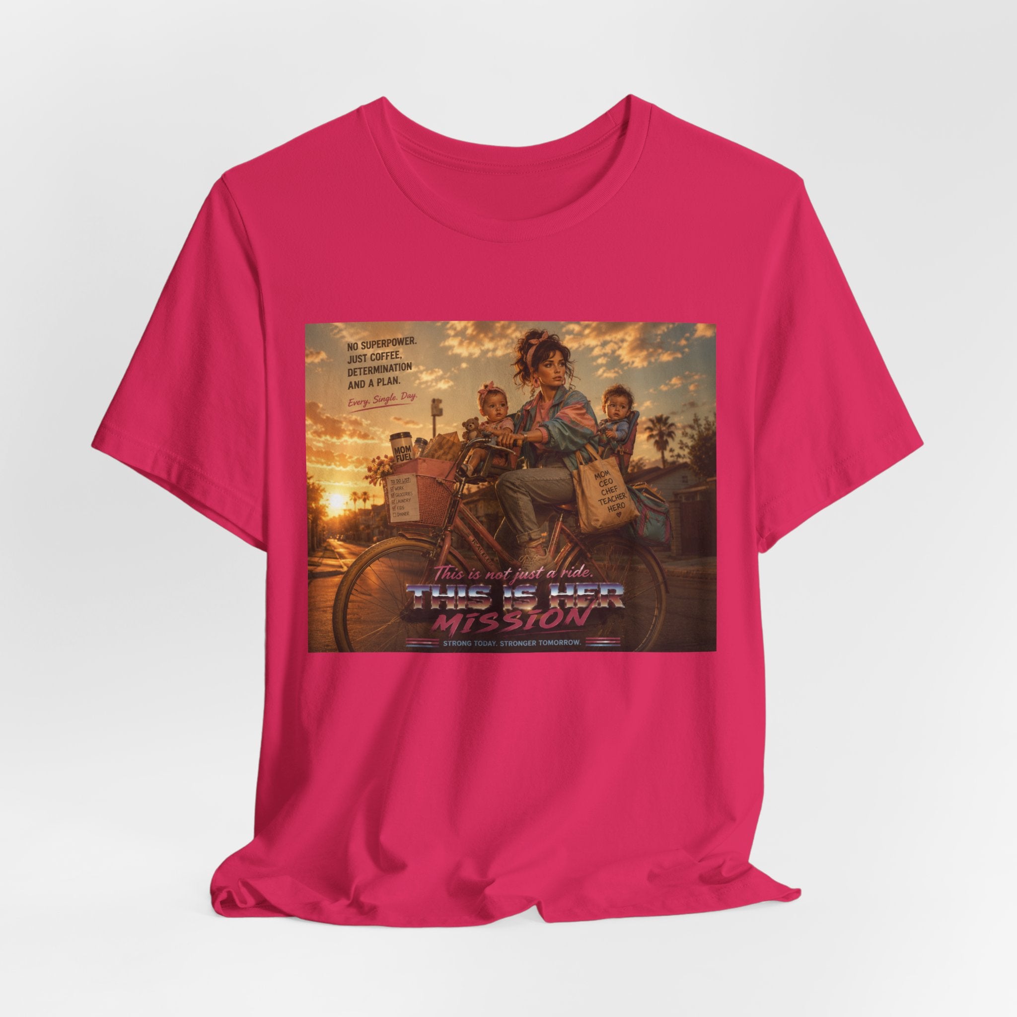 Retro Mother's Day Shirt, This Is Her Mission T-Shirt, 80s Cinematic Mom Tee, Everyday Superhero Mom Gift, Nostalgic Motherhood Shirt