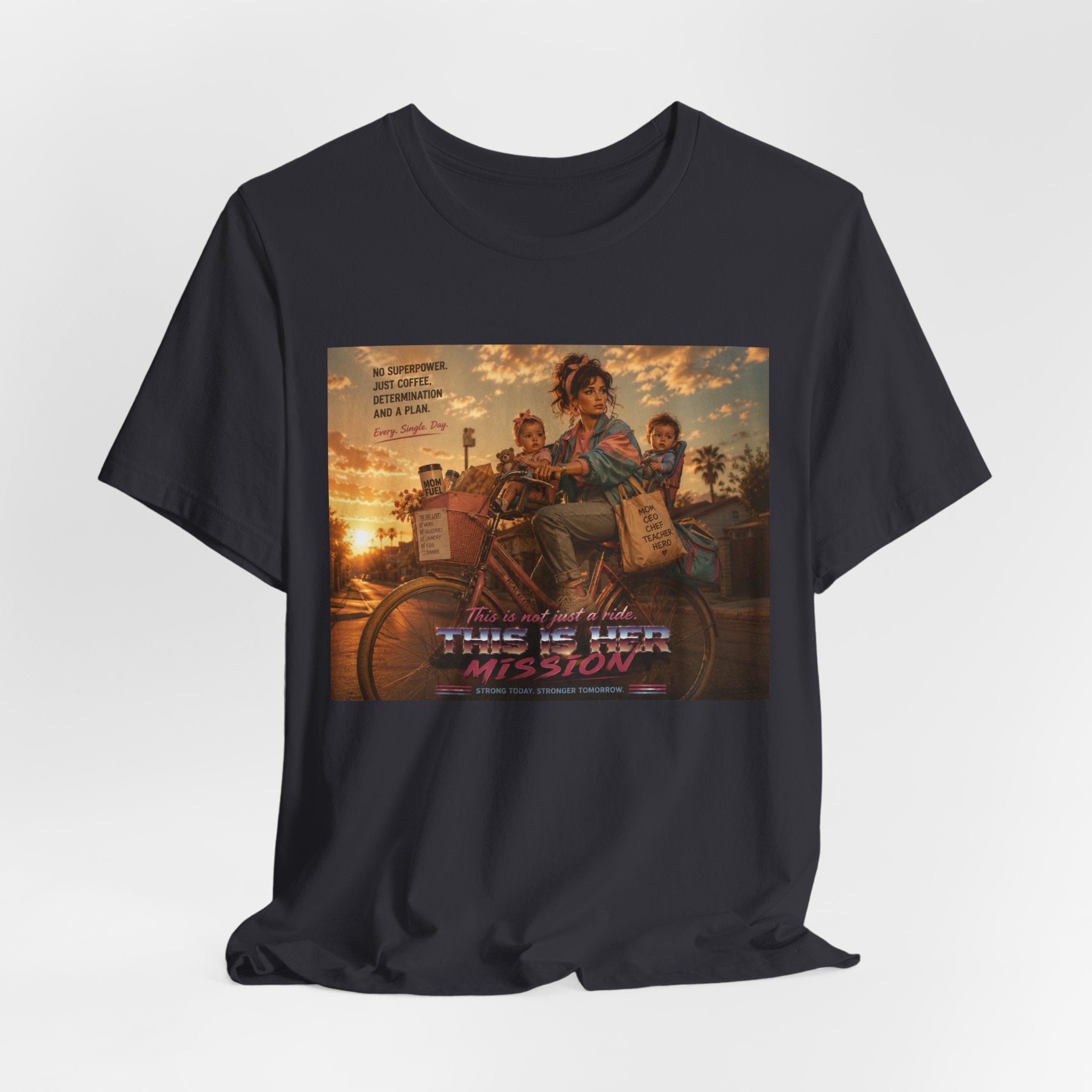 Retro Mother's Day Shirt, This Is Her Mission T-Shirt, 80s Cinematic Mom Tee, Everyday Superhero Mom Gift, Nostalgic Motherhood Shirt