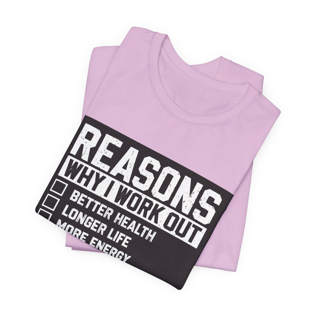 Reasons Why I Work Out Shirt, Funny Leg Day Gym Tee, Peach Squat T-Shirt, Hilarious Fitness Gift for Her, Cute Gym Pump Cover