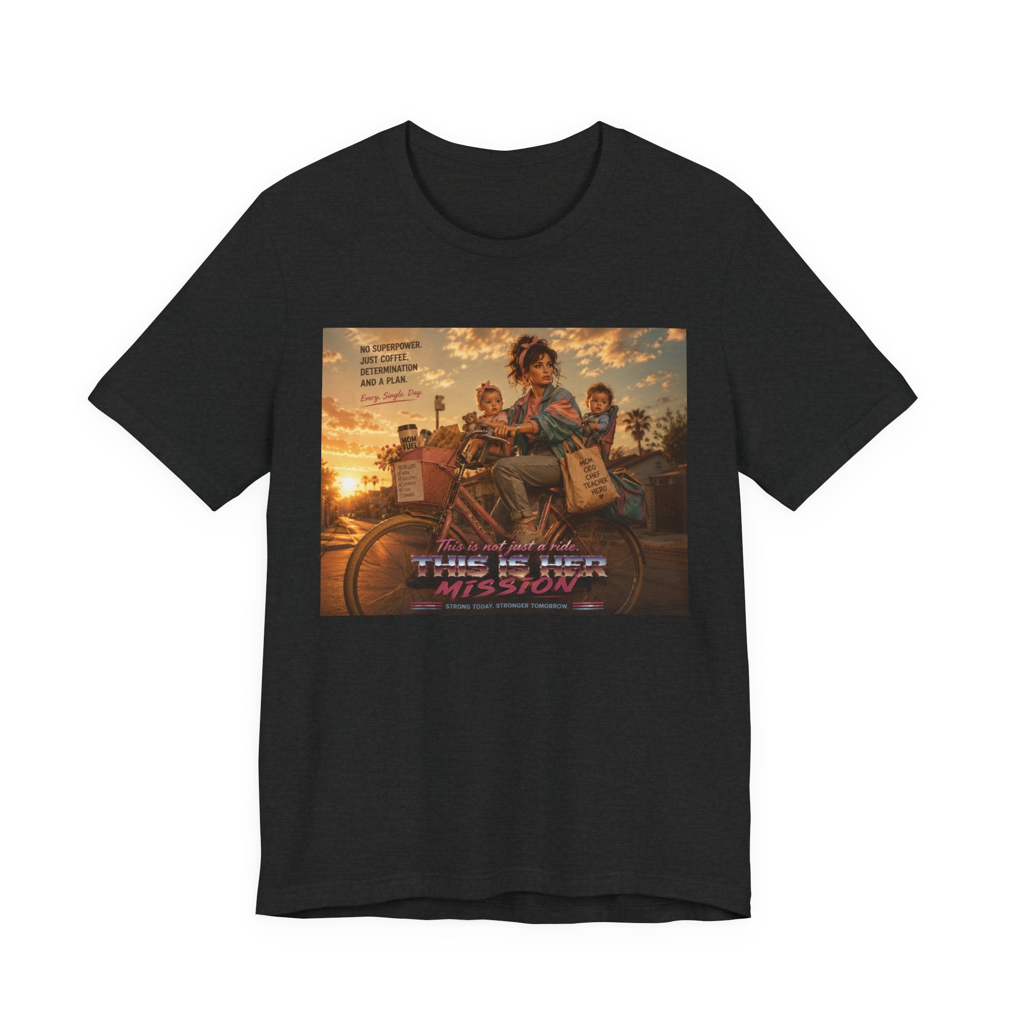 Retro Mother's Day Shirt, This Is Her Mission T-Shirt, 80s Cinematic Mom Tee, Everyday Superhero Mom Gift, Nostalgic Motherhood Shirt