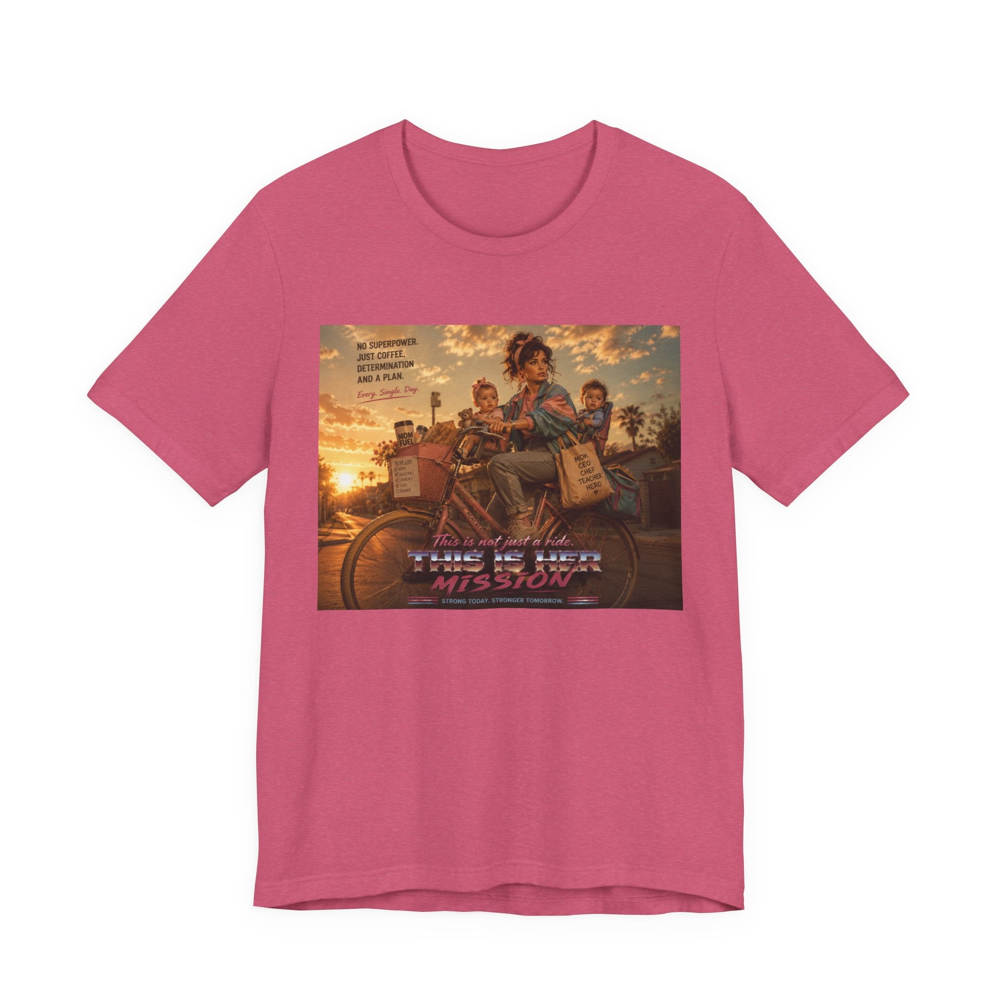 Retro Mother's Day Shirt, This Is Her Mission T-Shirt, 80s Cinematic Mom Tee, Everyday Superhero Mom Gift, Nostalgic Motherhood Shirt