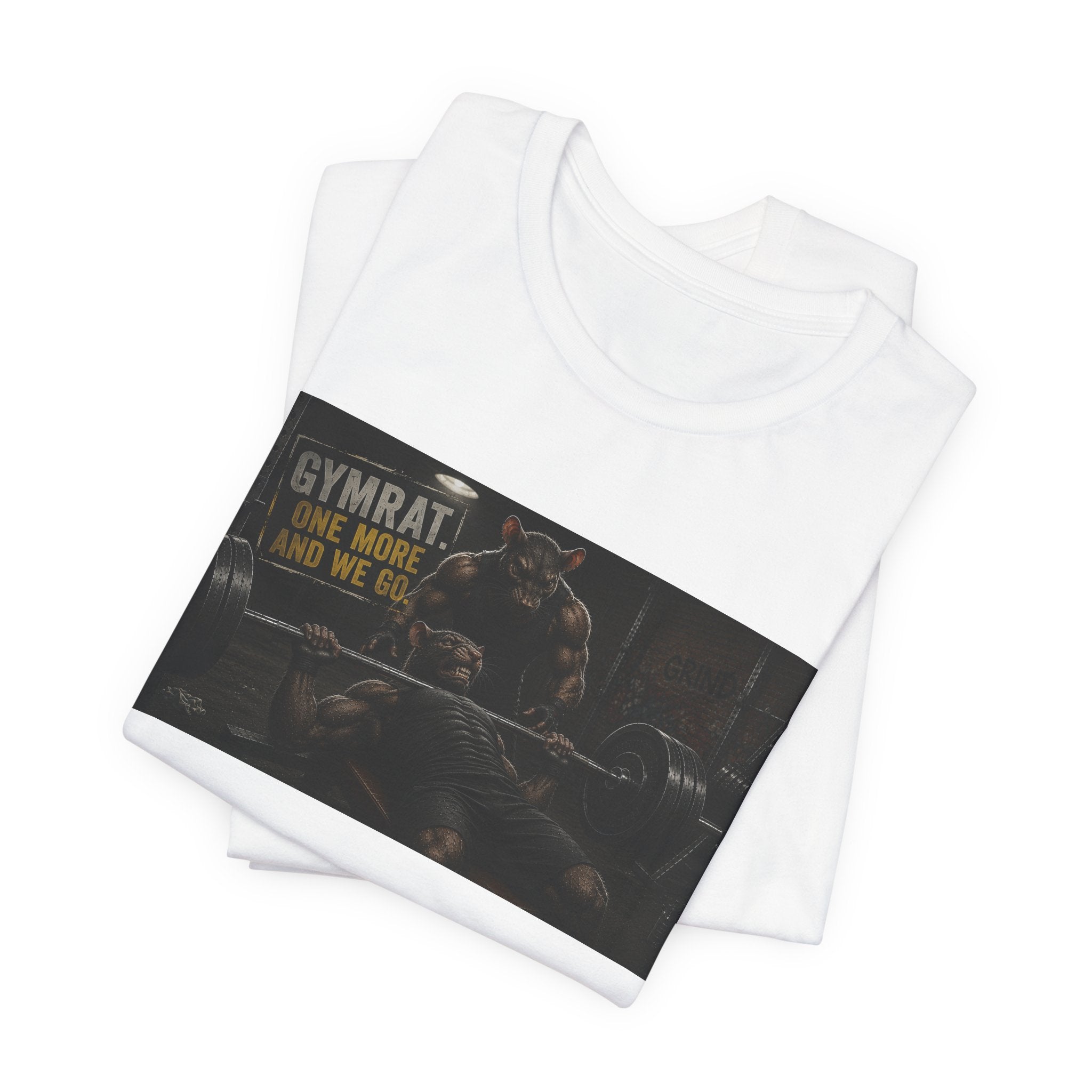 Hardcore Gym Rat T-Shirt, Funny Bench Press Shirt, One More Rep And We Go Tee, Bodybuilding Partner Gift, Muscular Rats Fitness Top