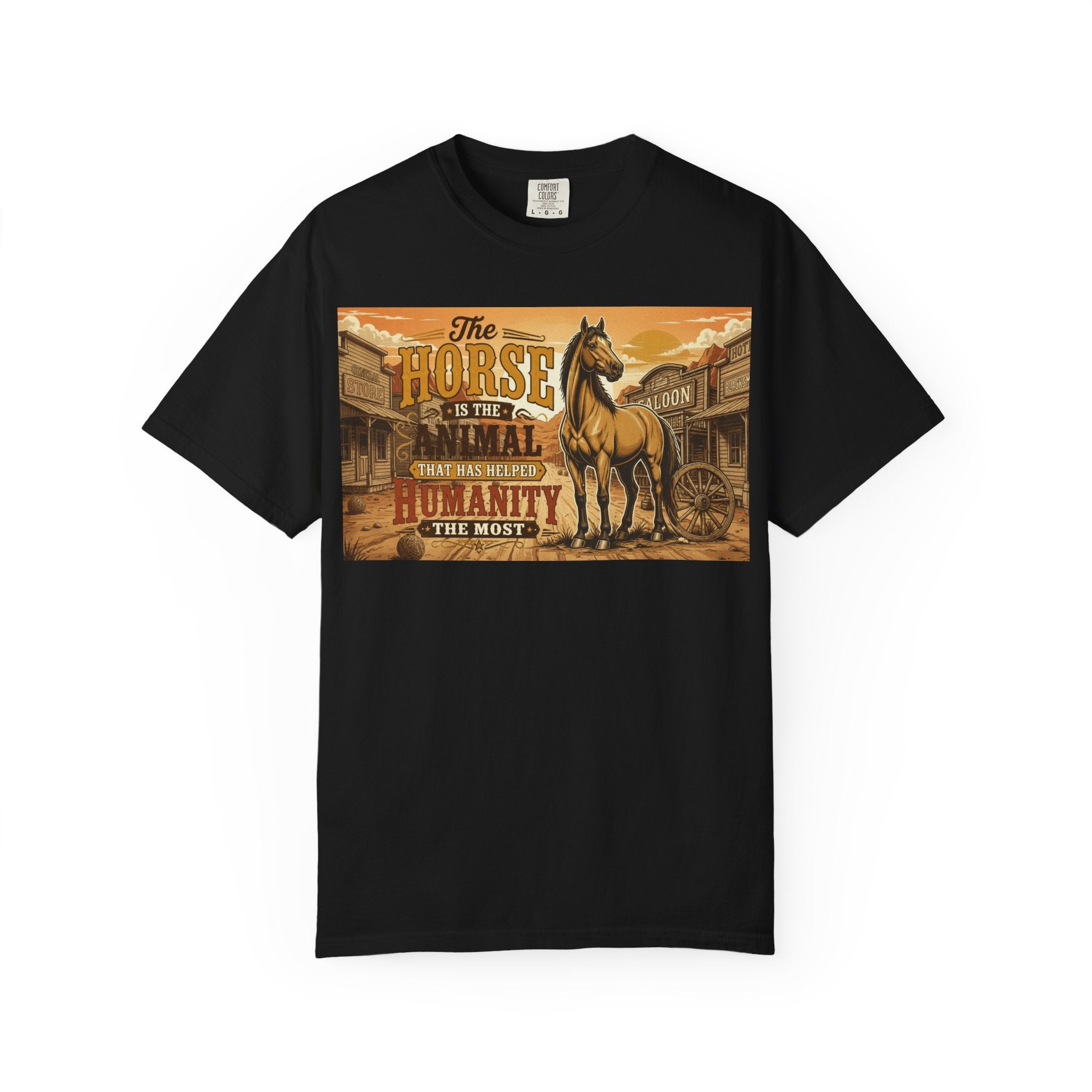 Vintage Horse Lover T-Shirt, Western Aesthetic Horse Shirt, Wild West Graphic Tee, Historic Animal Lover Gift, Retro Country Style Shirt