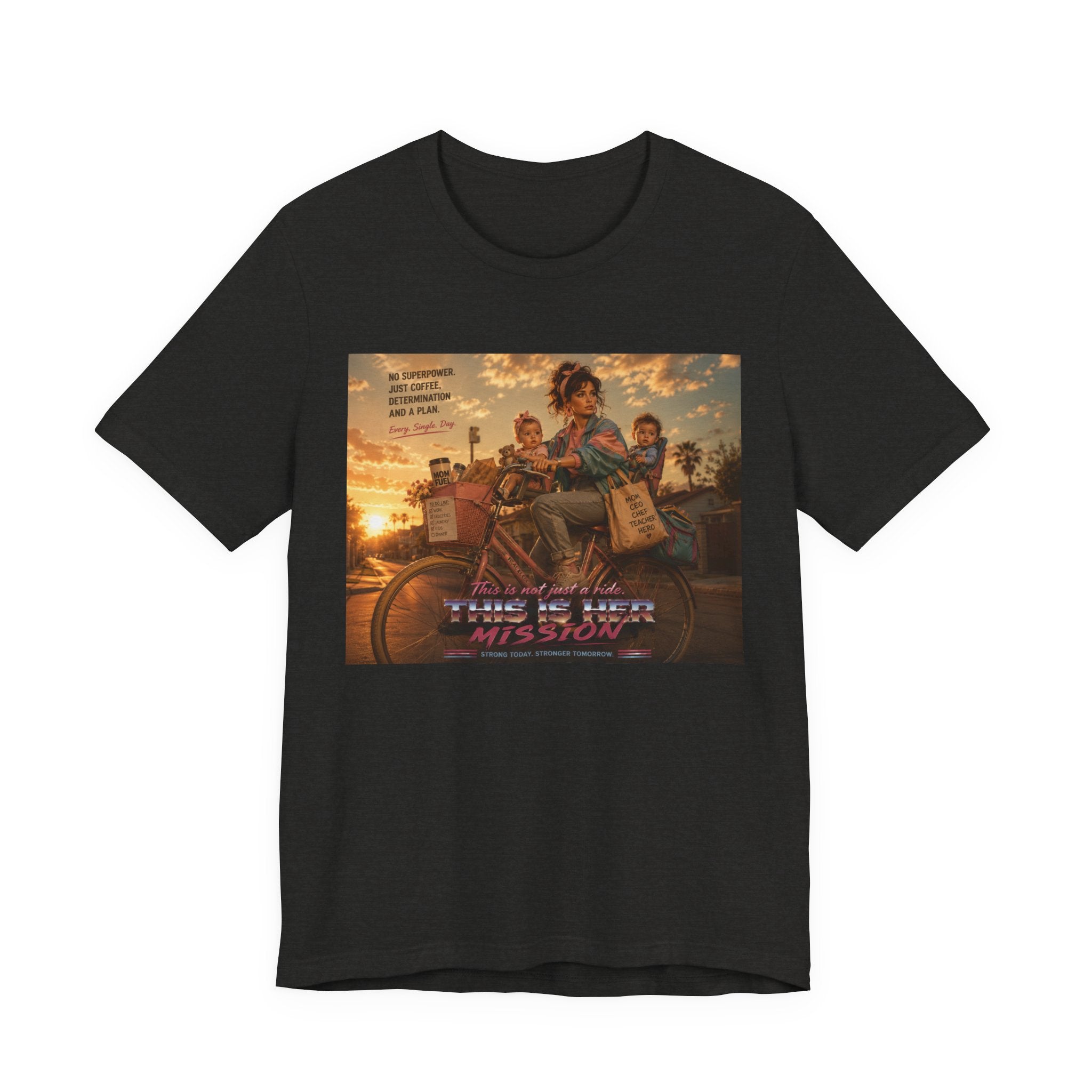 Retro Mother's Day Shirt, This Is Her Mission T-Shirt, 80s Cinematic Mom Tee, Everyday Superhero Mom Gift, Nostalgic Motherhood Shirt