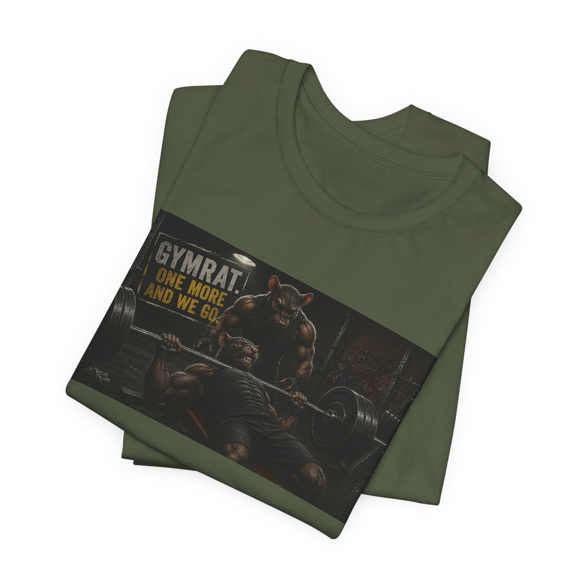 Hardcore Gym Rat T-Shirt, Funny Bench Press Shirt, One More Rep And We Go Tee, Bodybuilding Partner Gift, Muscular Rats Fitness Top