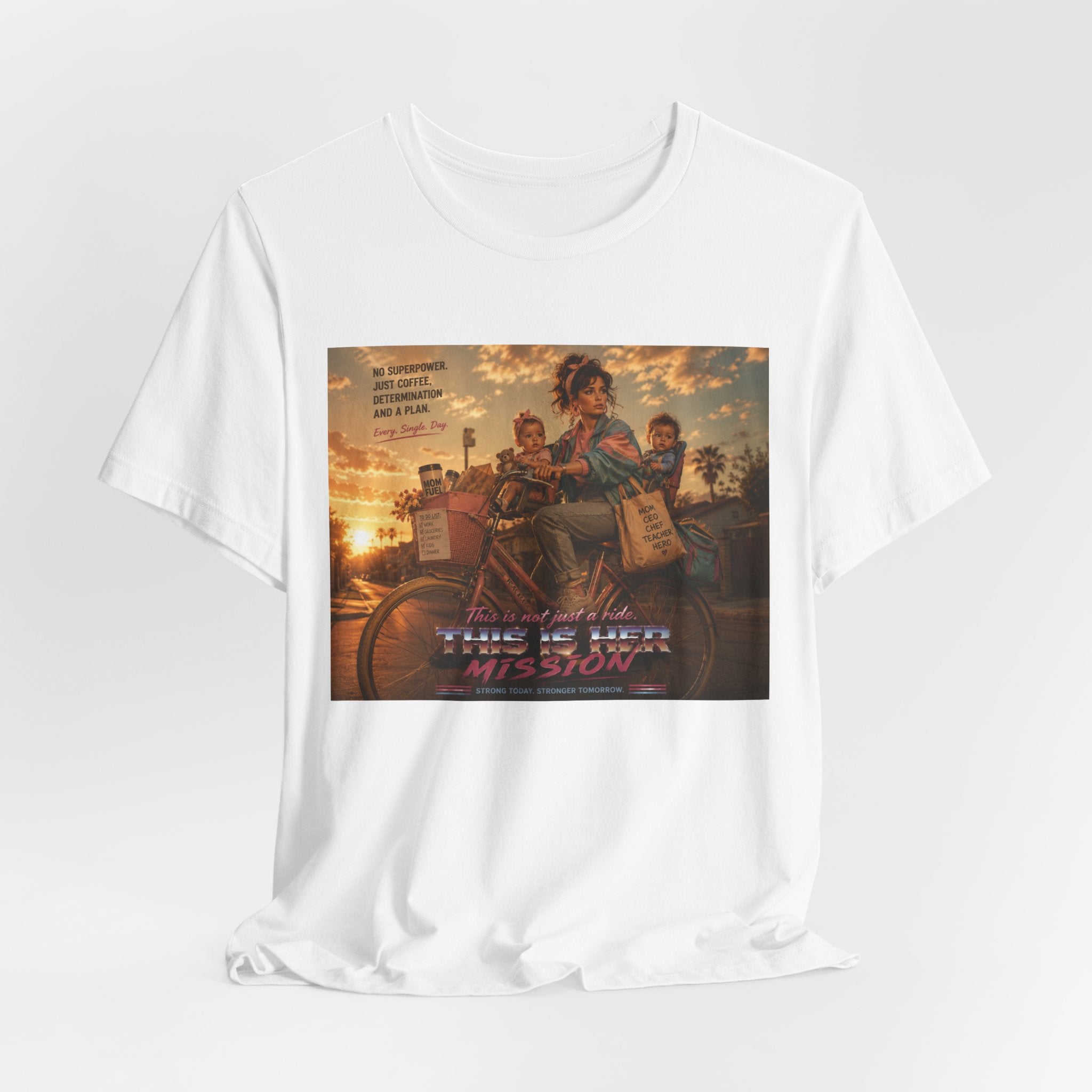 Retro Mother's Day Shirt, This Is Her Mission T-Shirt, 80s Cinematic Mom Tee, Everyday Superhero Mom Gift, Nostalgic Motherhood Shirt