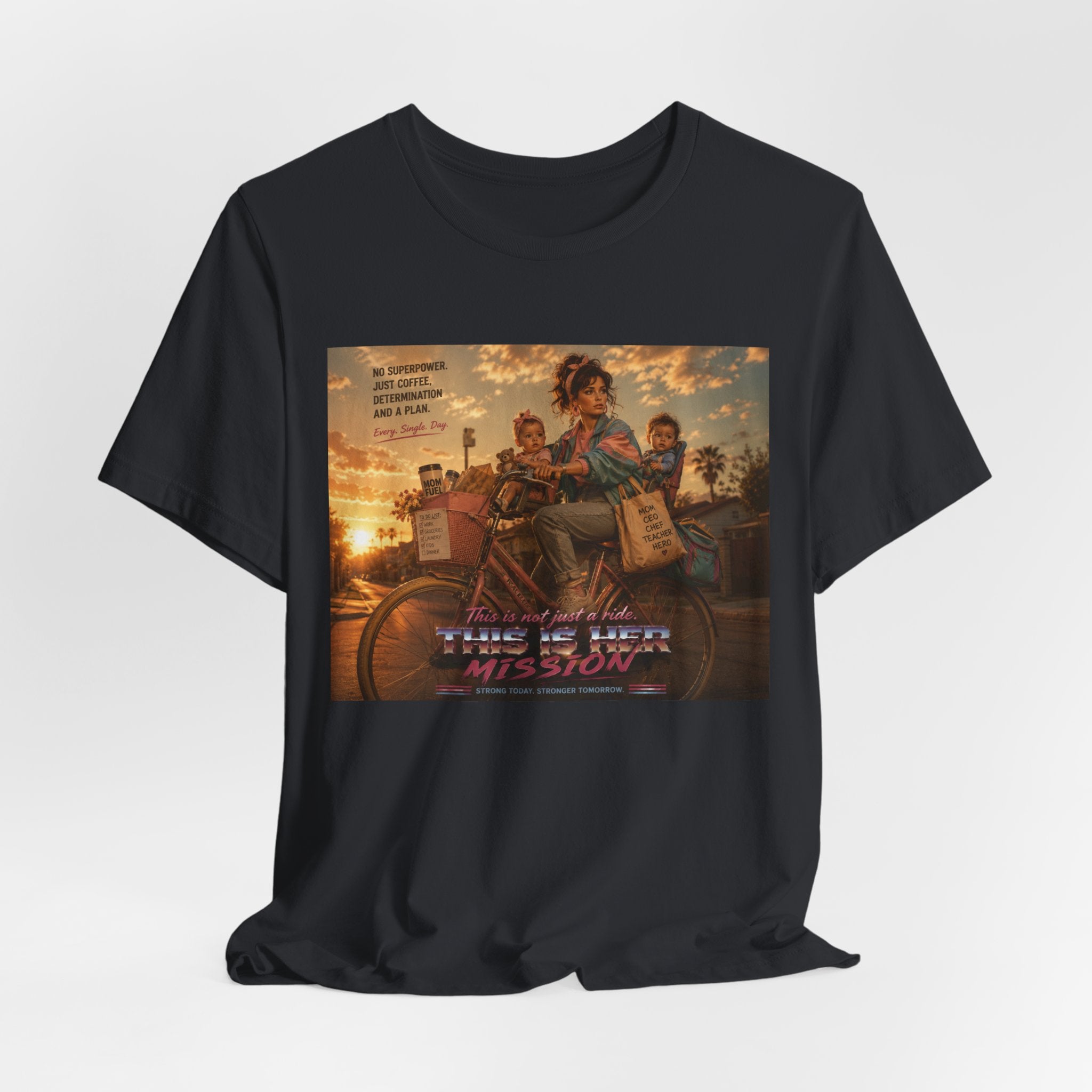 Retro Mother's Day Shirt, This Is Her Mission T-Shirt, 80s Cinematic Mom Tee, Everyday Superhero Mom Gift, Nostalgic Motherhood Shirt