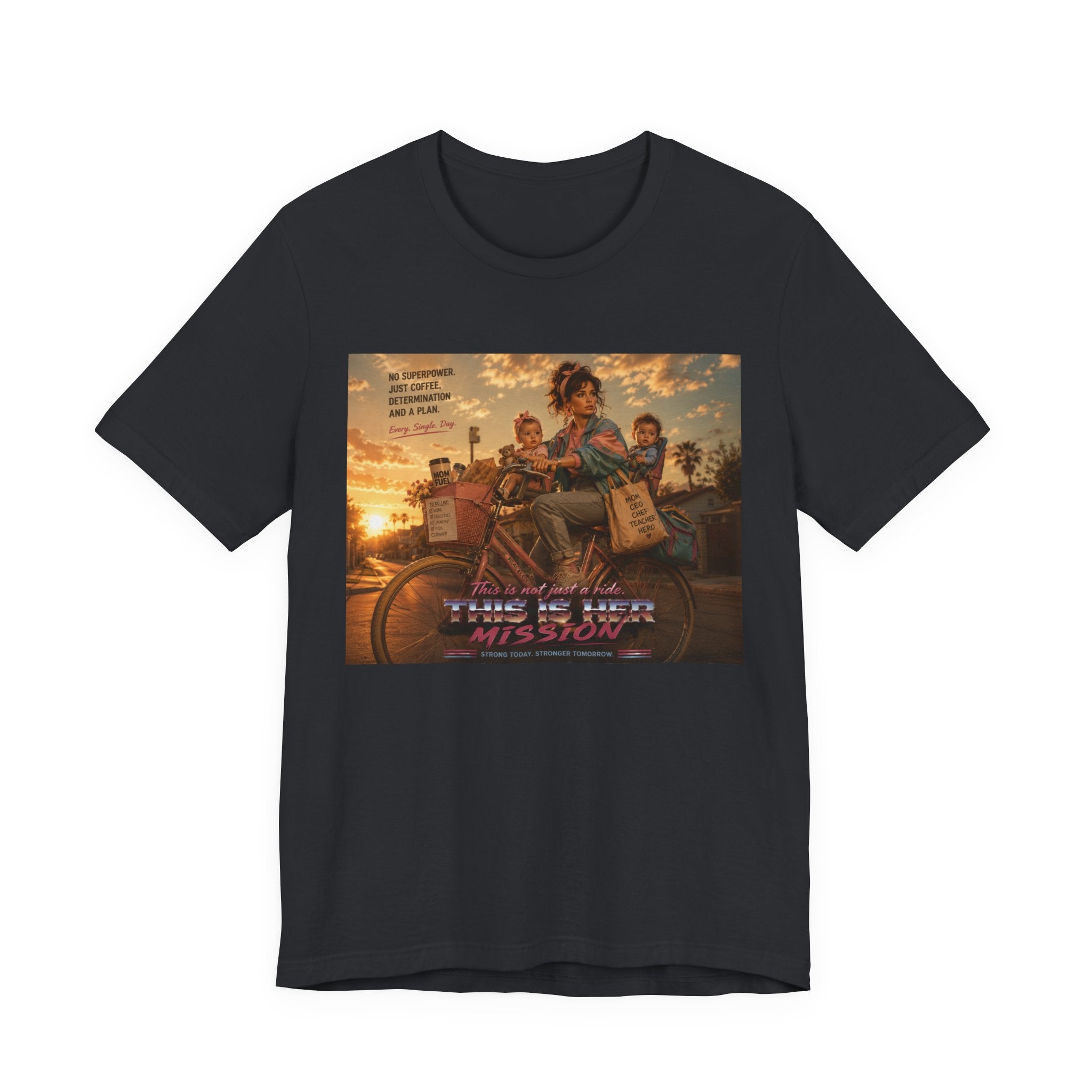 Retro Mother's Day Shirt, This Is Her Mission T-Shirt, 80s Cinematic Mom Tee, Everyday Superhero Mom Gift, Nostalgic Motherhood Shirt