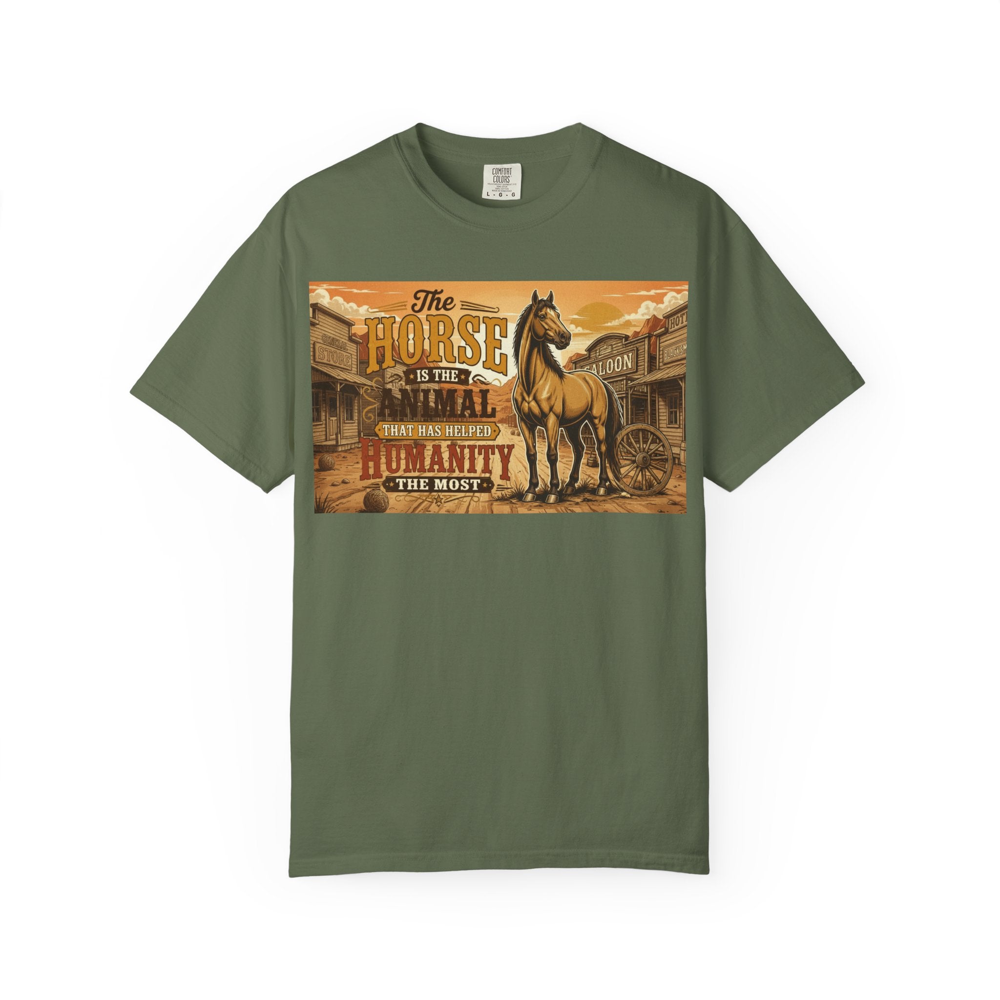 Vintage Horse Lover T-Shirt, Western Aesthetic Horse Shirt, Wild West Graphic Tee, Historic Animal Lover Gift, Retro Country Style Shirt