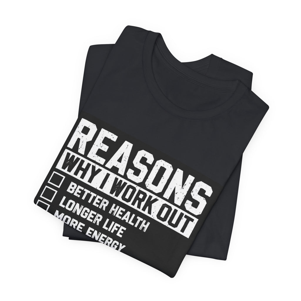 Reasons Why I Work Out Shirt, Funny Leg Day Gym Tee, Peach Squat T-Shirt, Hilarious Fitness Gift for Her, Cute Gym Pump Cover