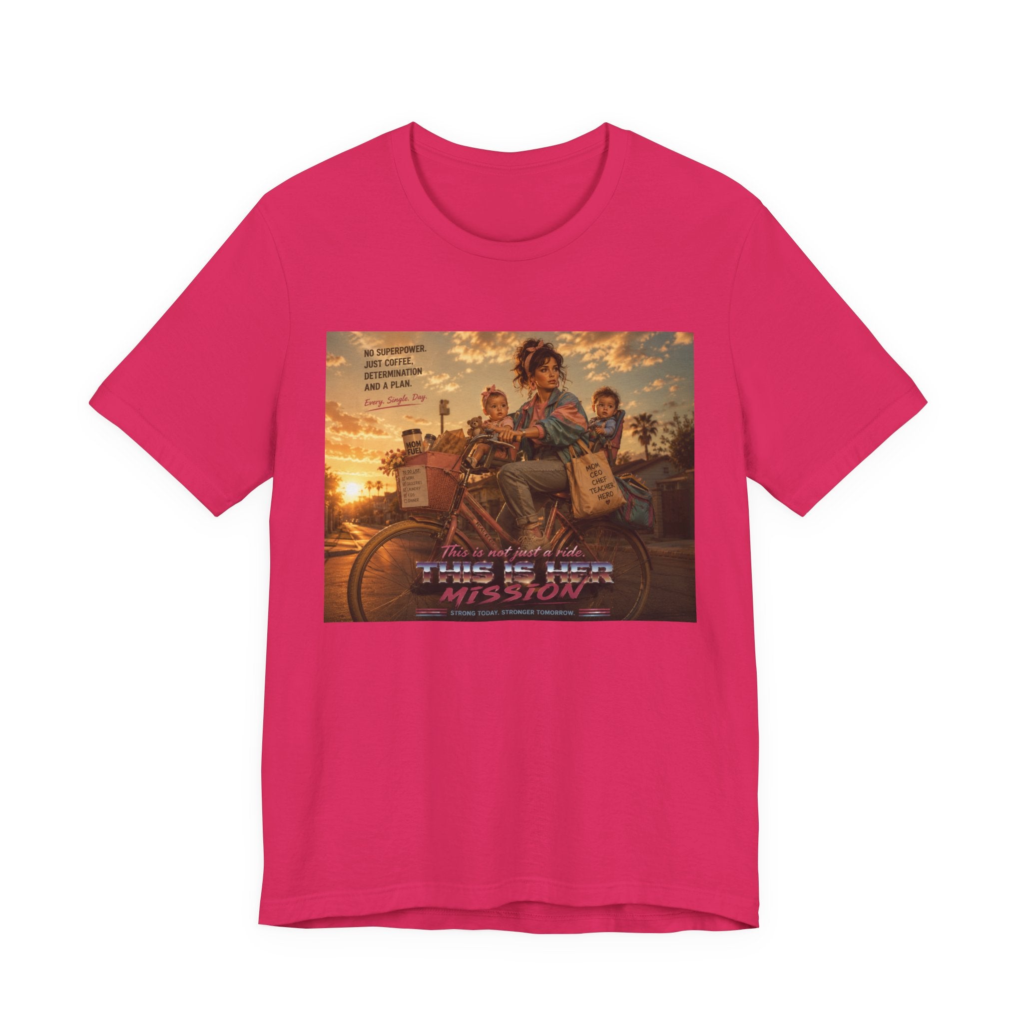 Retro Mother's Day Shirt, This Is Her Mission T-Shirt, 80s Cinematic Mom Tee, Everyday Superhero Mom Gift, Nostalgic Motherhood Shirt