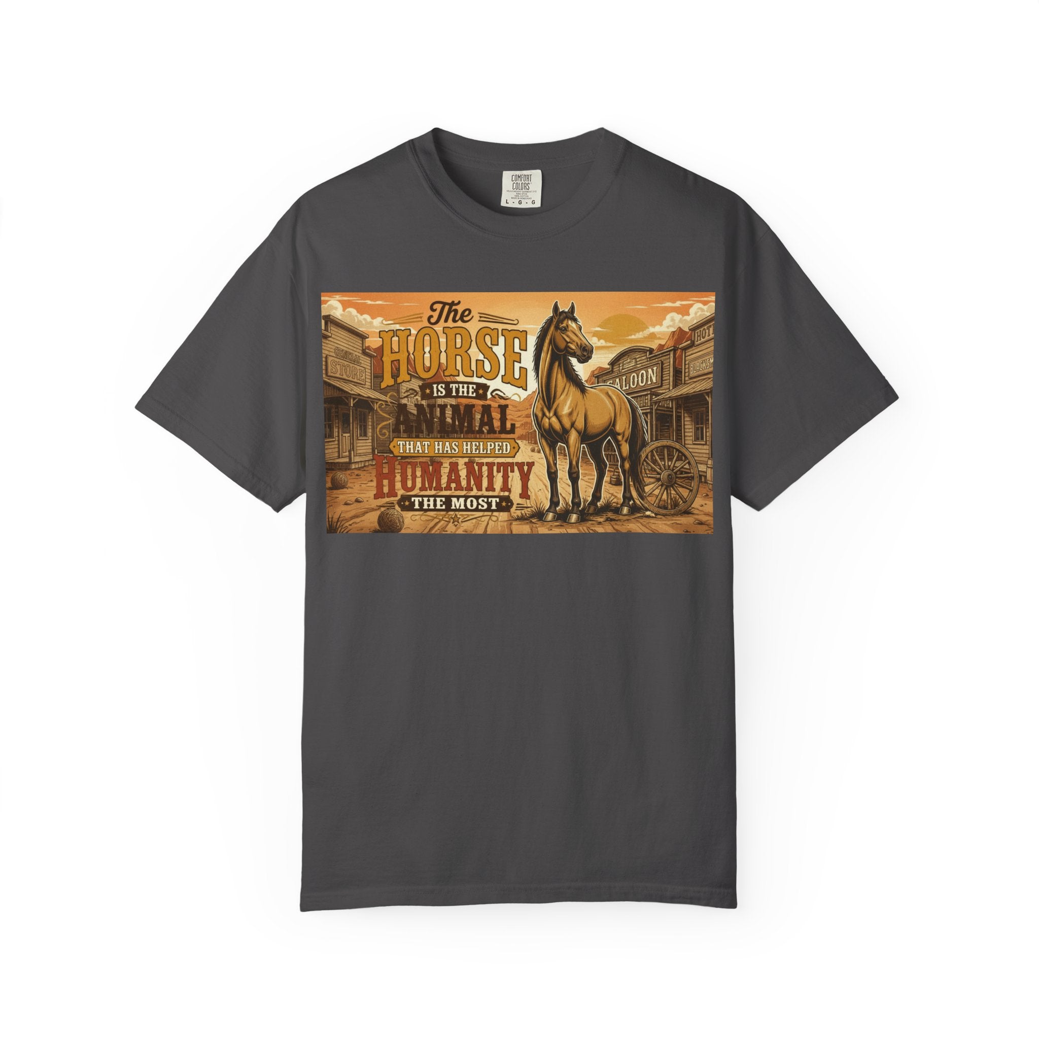 Vintage Horse Lover T-Shirt, Western Aesthetic Horse Shirt, Wild West Graphic Tee, Historic Animal Lover Gift, Retro Country Style Shirt
