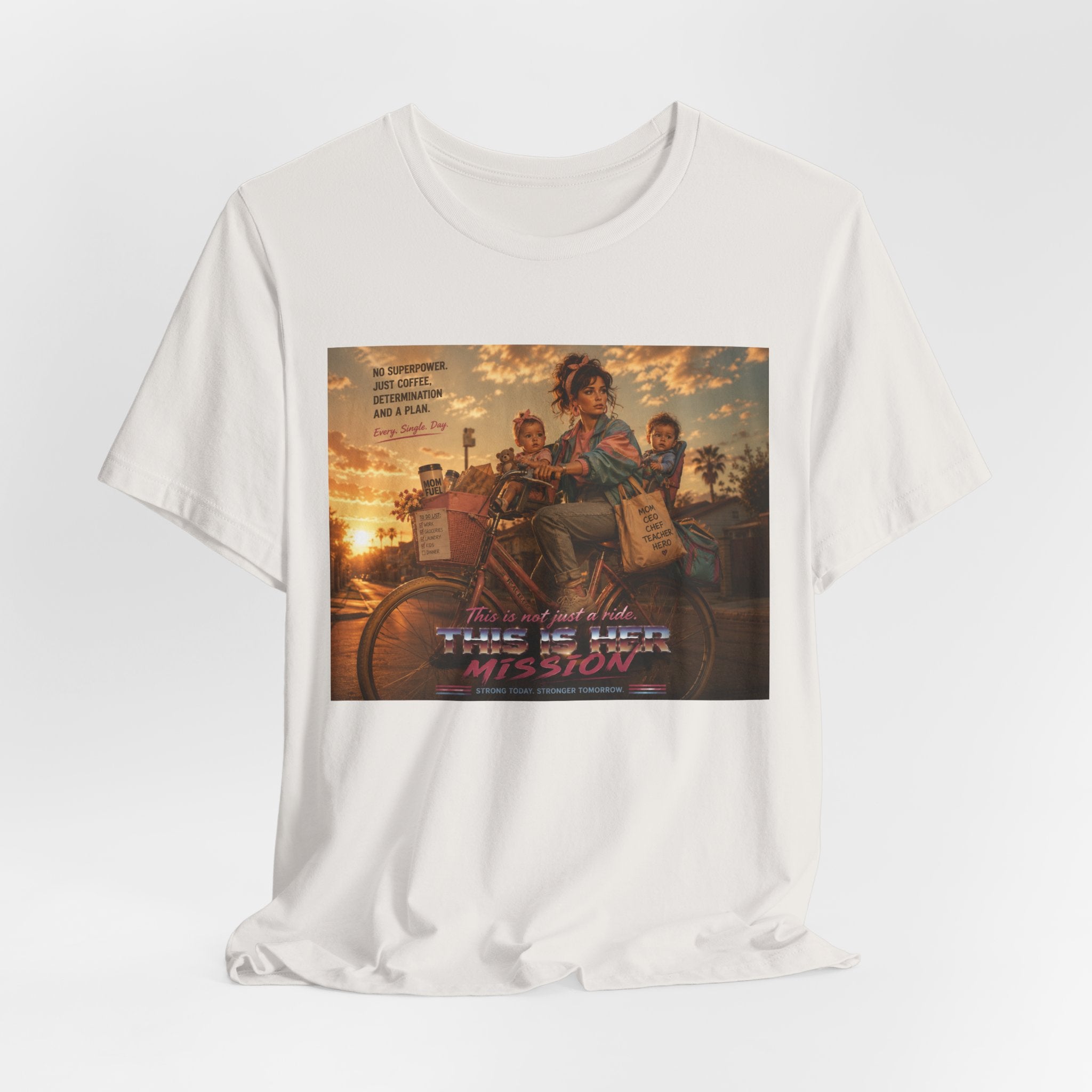 Retro Mother's Day Shirt, This Is Her Mission T-Shirt, 80s Cinematic Mom Tee, Everyday Superhero Mom Gift, Nostalgic Motherhood Shirt
