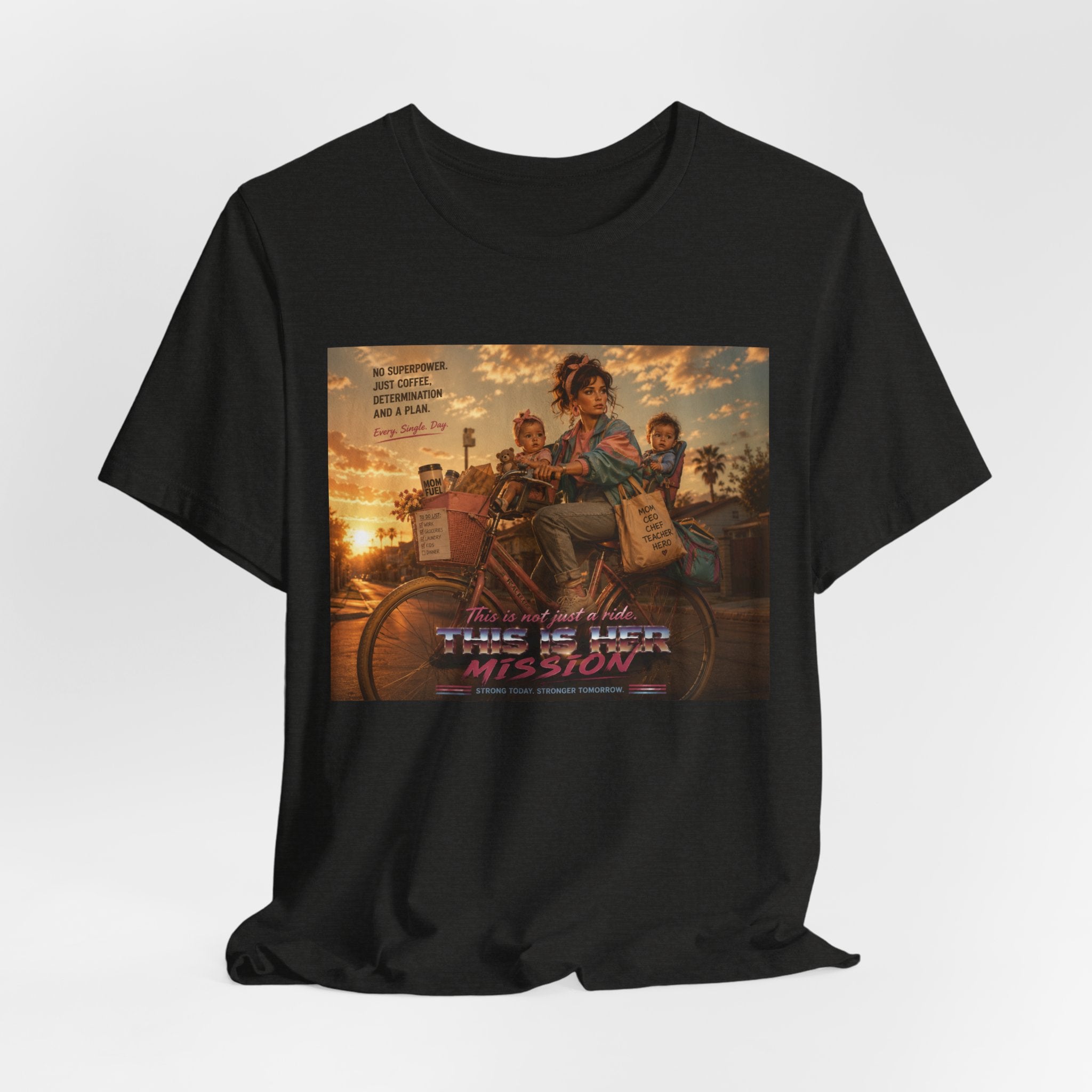 Retro Mother's Day Shirt, This Is Her Mission T-Shirt, 80s Cinematic Mom Tee, Everyday Superhero Mom Gift, Nostalgic Motherhood Shirt