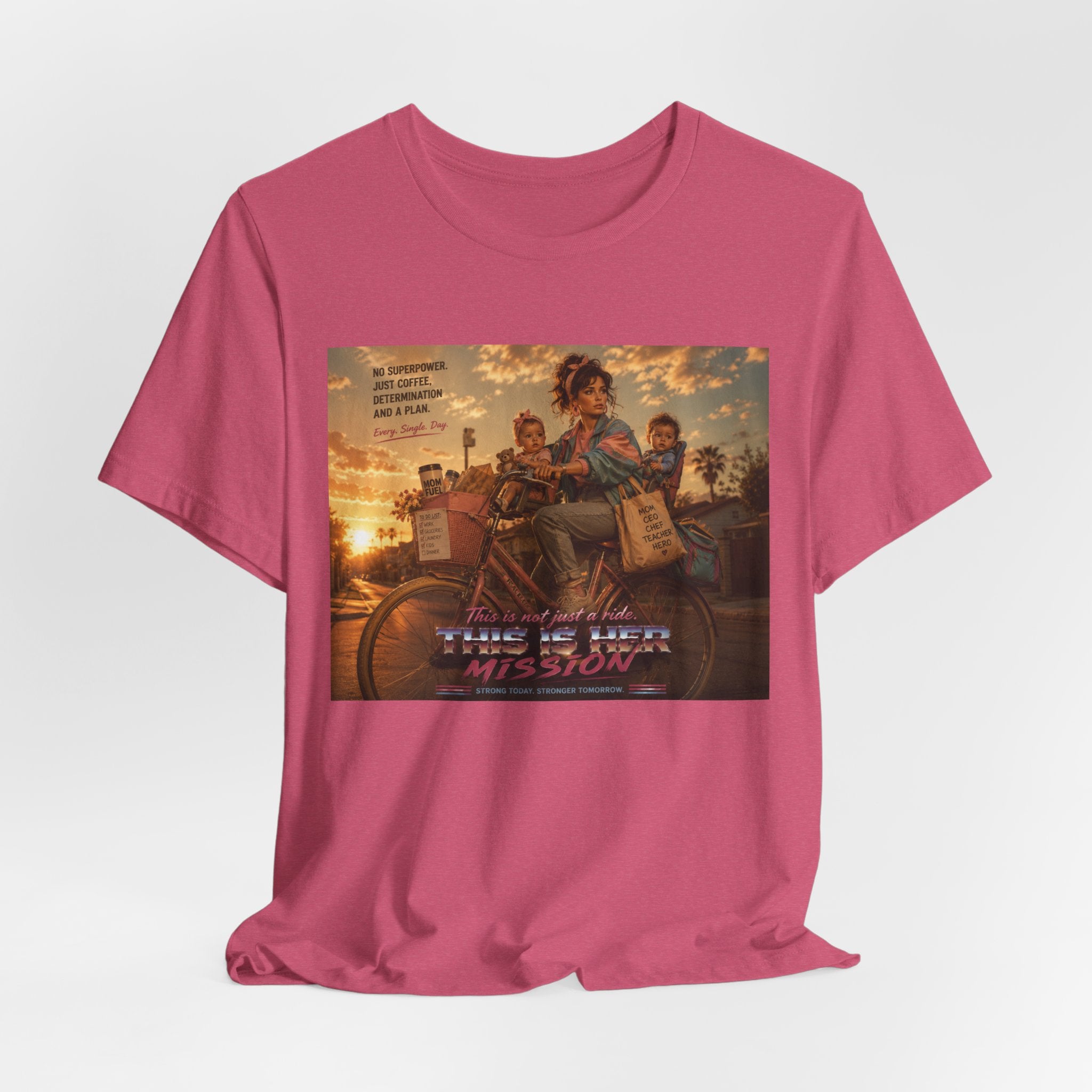Retro Mother's Day Shirt, This Is Her Mission T-Shirt, 80s Cinematic Mom Tee, Everyday Superhero Mom Gift, Nostalgic Motherhood Shirt